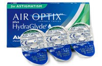 Ежемесячные торические контактные линзы Air Optix plus HydraGlyde for Astigmatism (3 блистера) - Линзалин