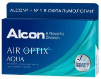 Контактные линзы ежемесячной замены Air Optix Aqua (3 блистера) - Линзалин