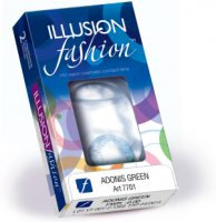 Цветные контактные линзы ежемесячной замены Illusion Fashion - Adonis (2 блистера) - Линзалин
