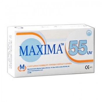 Контактные линзы ежемесячной замены Maxima 55 UV (6 блистеров) - Линзалин